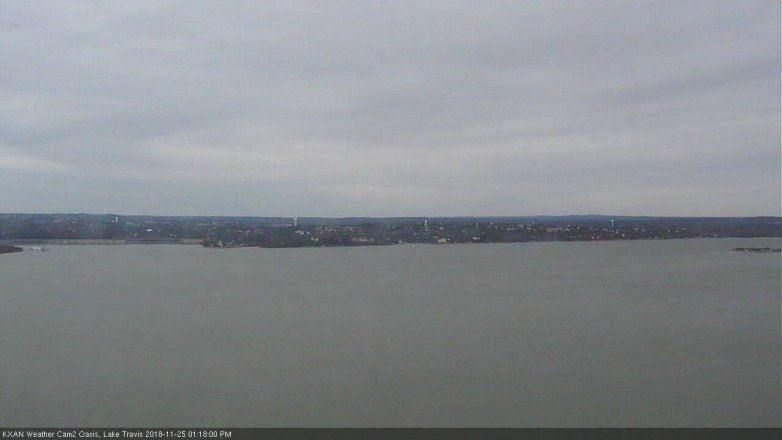Lake Travis webcam, November 25, 2018 12:20 PM CT