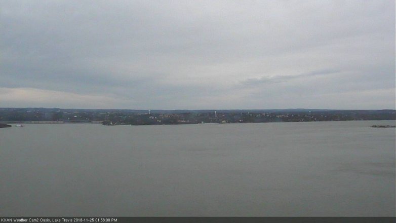 Lake Travis webcam, November 25, 2018 1:00 PM CT