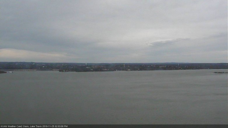 Lake Travis webcam, November 25, 2018 1:05 PM CT