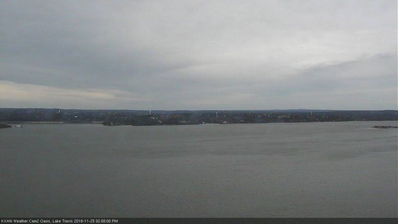 Lake Travis webcam, November 25, 2018 1:10 PM CT