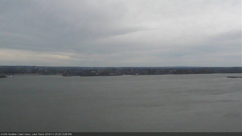 Lake Travis webcam, November 25, 2018 1:15 PM CT