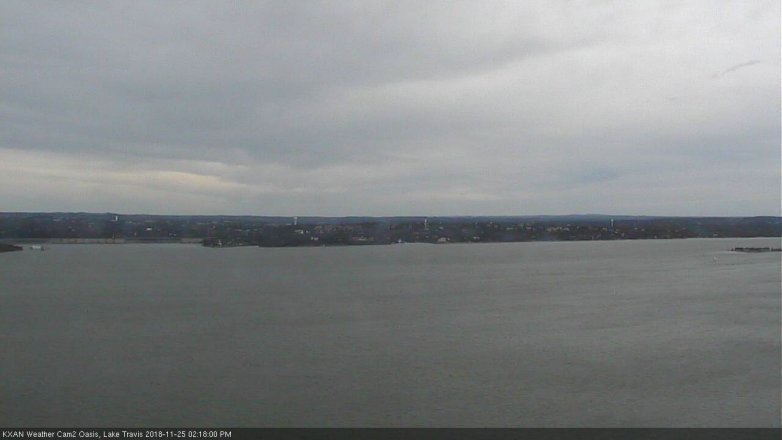Lake Travis webcam, November 25, 2018 1:20 PM CT