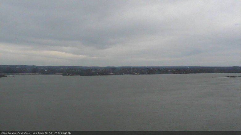 Lake Travis webcam, November 25, 2018 1:25 PM CT