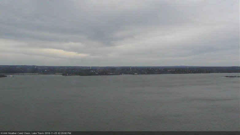 Lake Travis webcam, November 25, 2018 1:30 PM CT