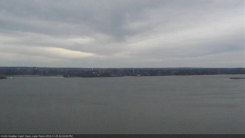 Lake Travis webcam, November 25, 2018 1:35 PM CT