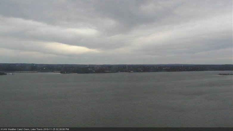 Lake Travis webcam, November 25, 2018 1:40 PM CT