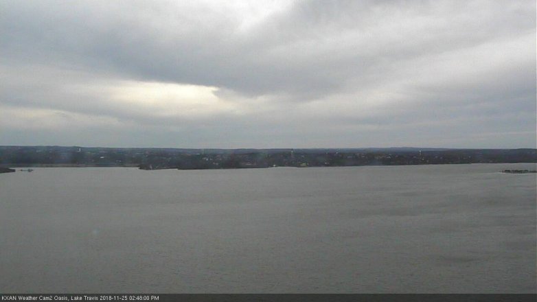 Lake Travis webcam, November 25, 2018 1:50 PM CT