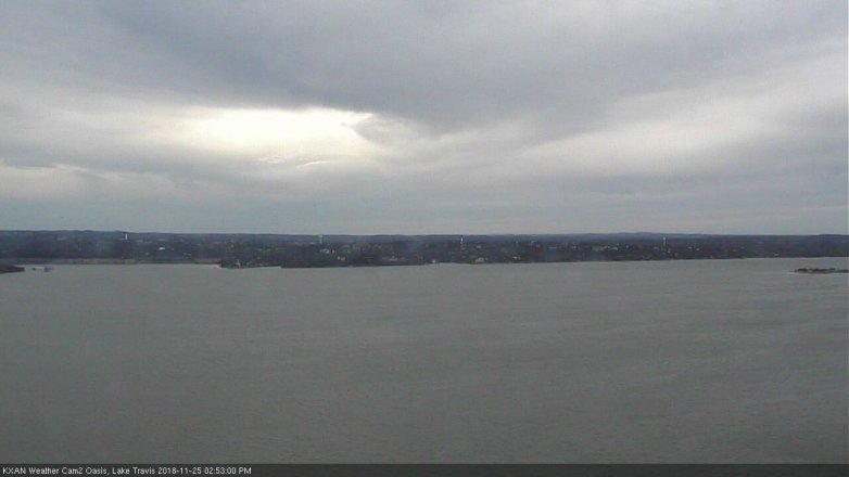 Lake Travis webcam, November 25, 2018 1:55 PM CT