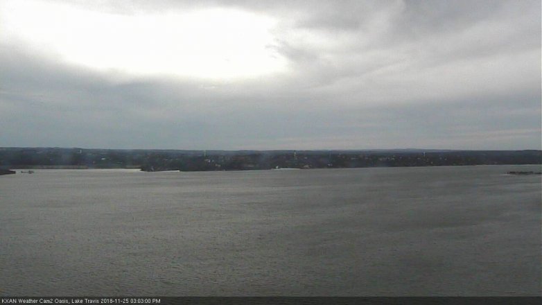 Lake Travis webcam, November 25, 2018 2:05 PM CT
