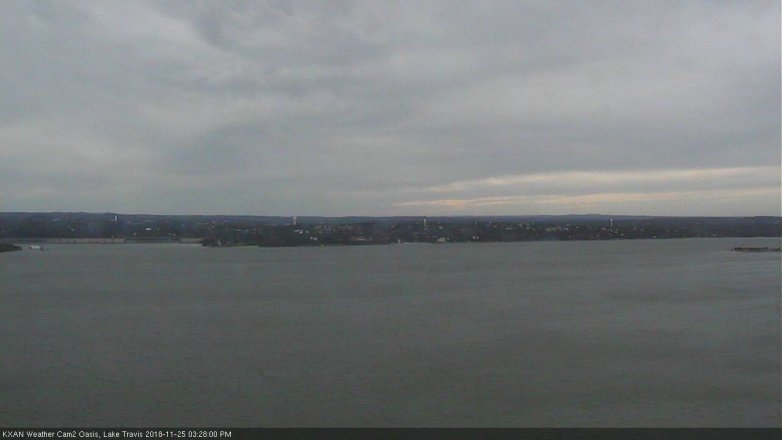 Lake Travis webcam, November 25, 2018 2:30 PM CT