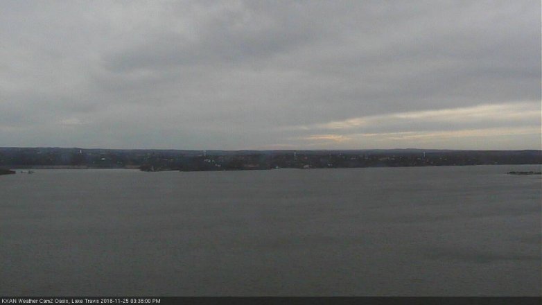 Lake Travis webcam, November 25, 2018 2:40 PM CT