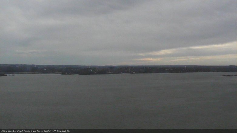 Lake Travis webcam, November 25, 2018 2:45 PM CT
