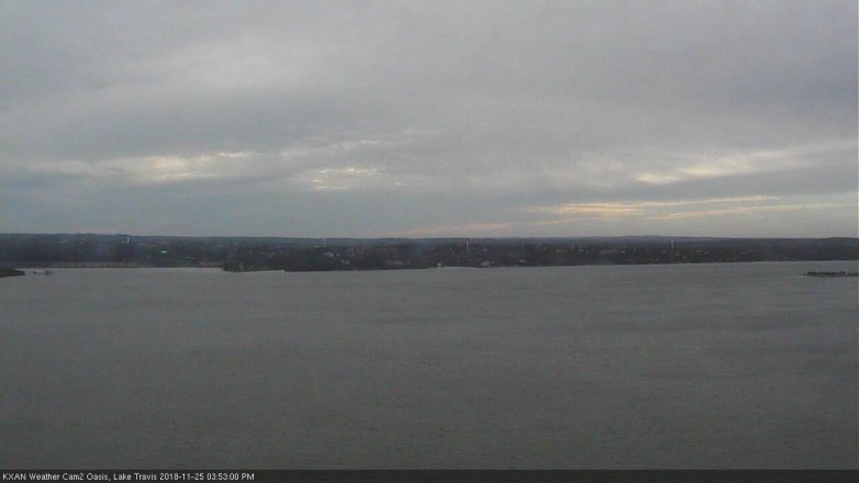 Lake Travis webcam, November 25, 2018 2:55 PM CT