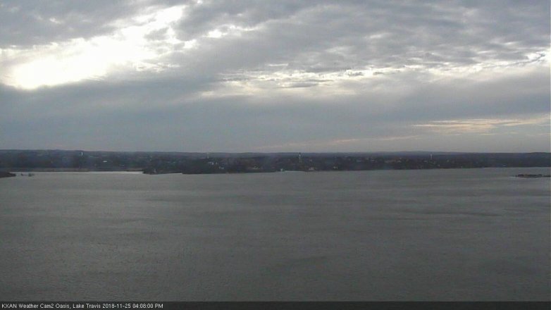 Lake Travis webcam, November 25, 2018 3:10 PM CT