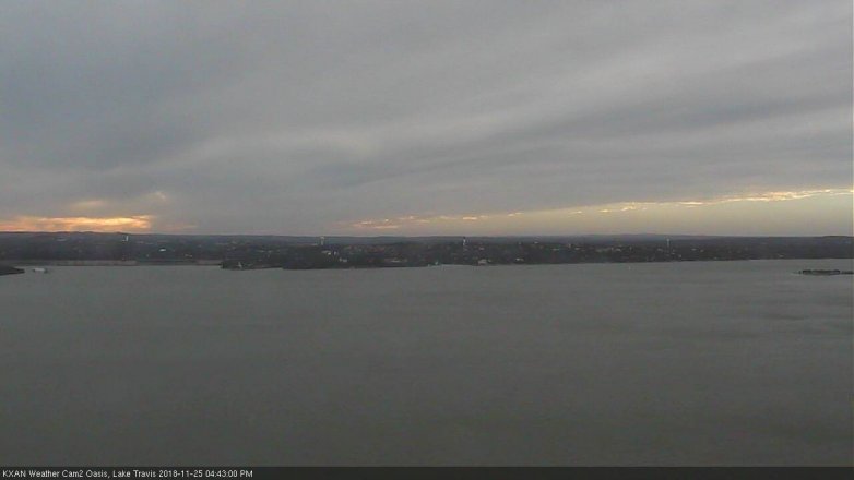 Lake Travis webcam, November 25, 2018 3:45 PM CT