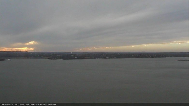 Lake Travis webcam, November 25, 2018 3:50 PM CT