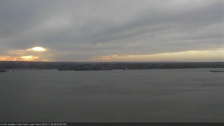 Lake Travis webcam, November 25, 2018 3:55 PM CT