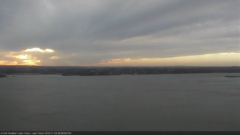 Lake Travis webcam, November 25, 2018 4:00 PM CT