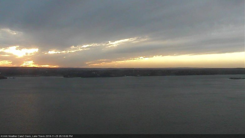 Lake Travis webcam, November 25, 2018 4:20 PM CT