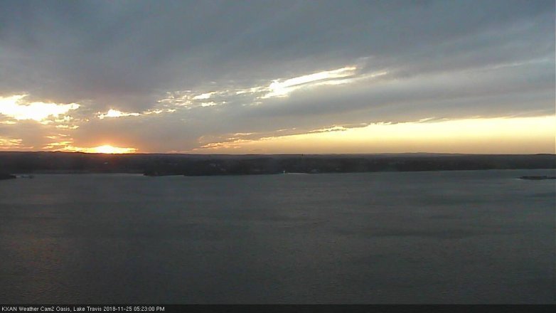 Lake Travis webcam, November 25, 2018 4:25 PM CT
