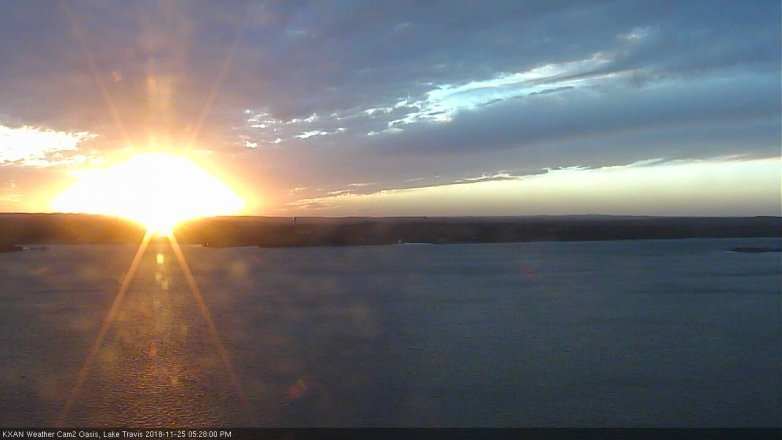 Lake Travis webcam, November 25, 2018 4:30 PM CT