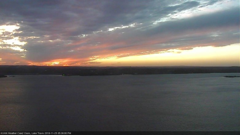 Lake Travis webcam, November 25, 2018 4:40 PM CT