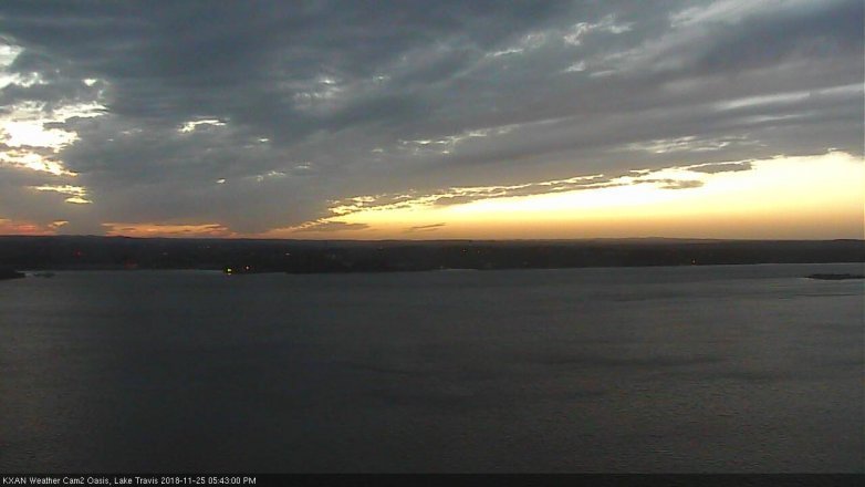 Lake Travis webcam, November 25, 2018 4:45 PM CT