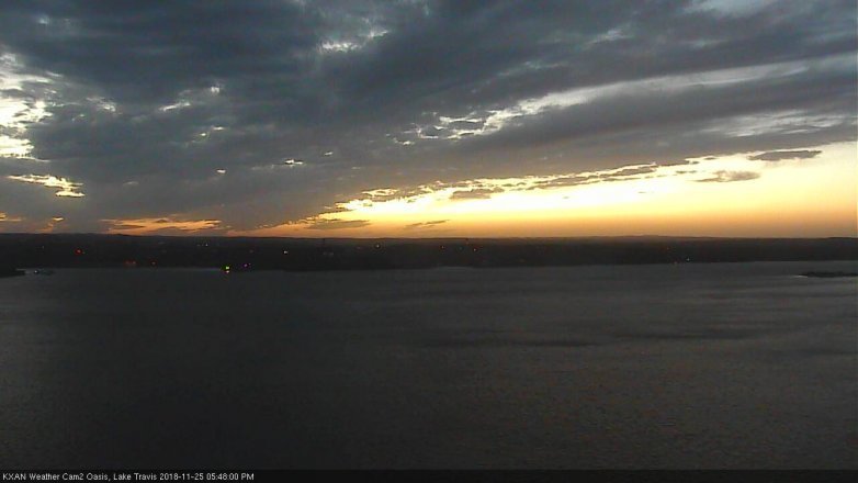 Lake Travis webcam, November 25, 2018 4:50 PM CT
