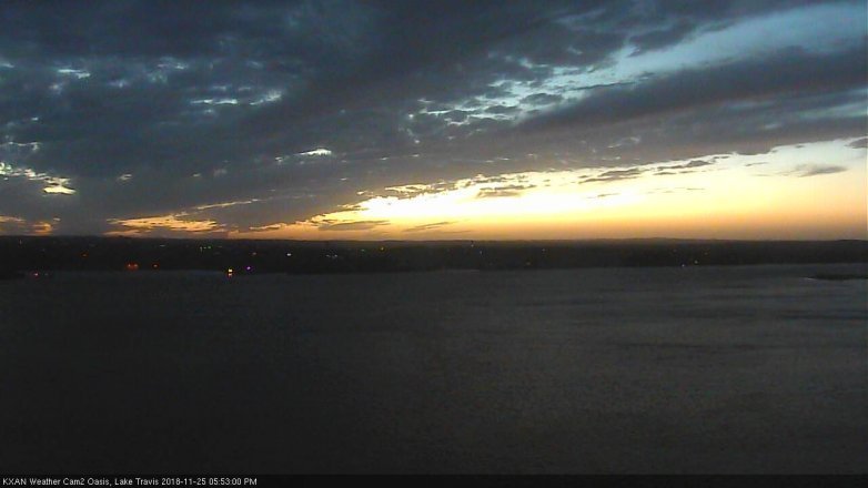 Lake Travis webcam, November 25, 2018 4:55 PM CT