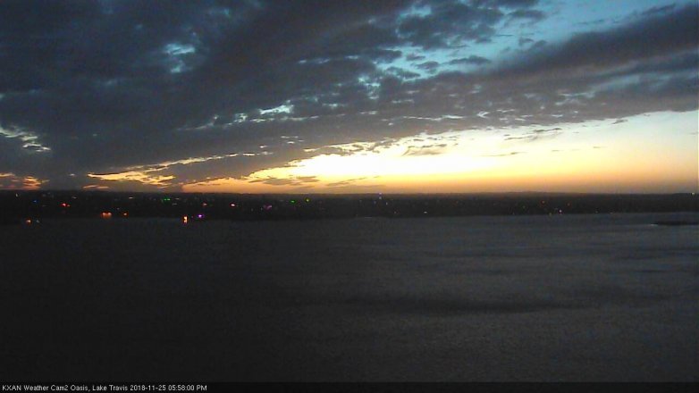 Lake Travis webcam, November 25, 2018 5:00 PM CT