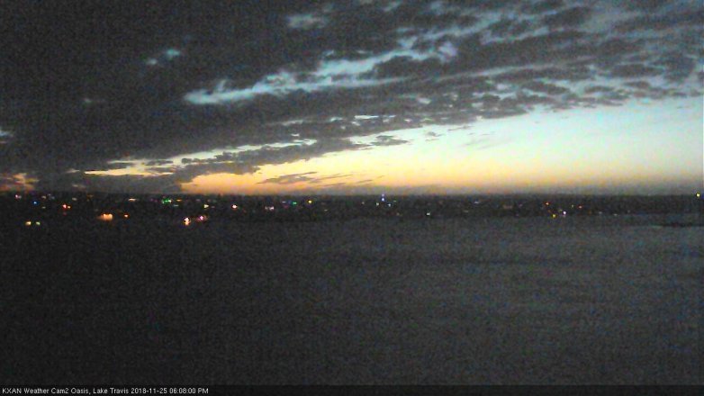 Lake Travis webcam, November 25, 2018 5:10 PM CT