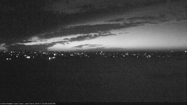 Lake Travis webcam, November 25, 2018 5:20 PM CT