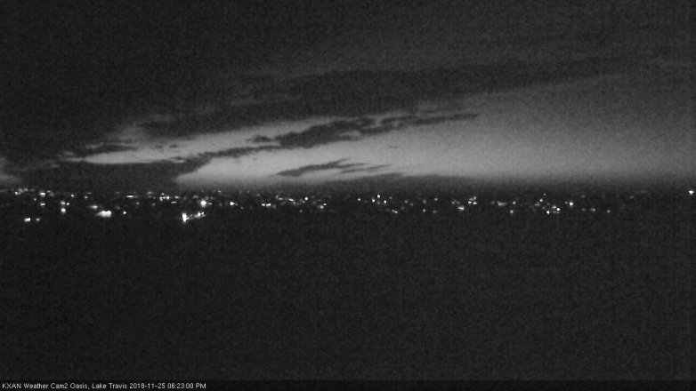 Lake Travis webcam, November 25, 2018 5:25 PM CT