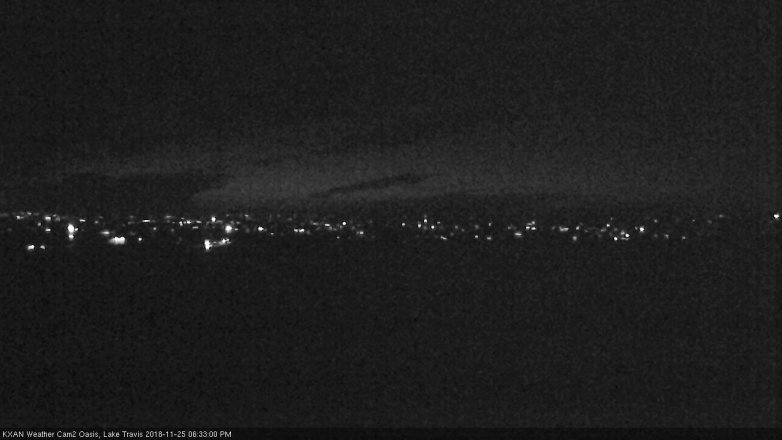 Lake Travis webcam, November 25, 2018 5:35 PM CT