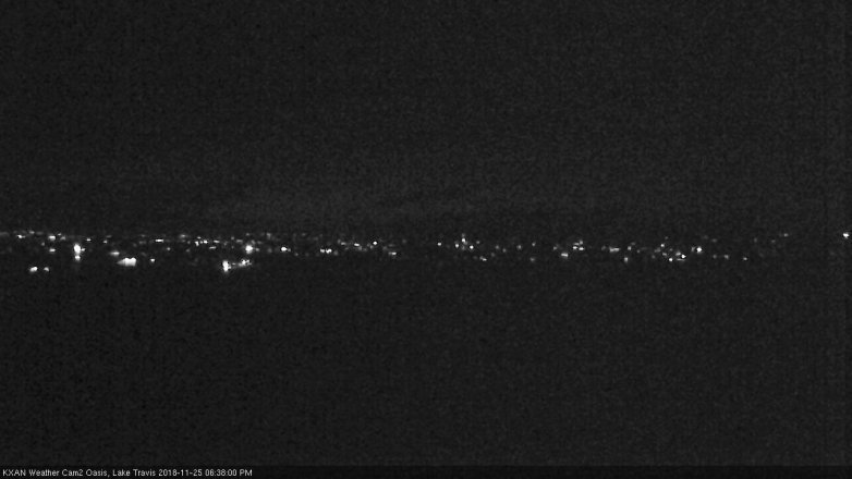 Lake Travis webcam, November 25, 2018 5:40 PM CT
