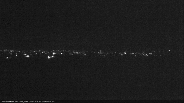 Lake Travis webcam, November 25, 2018 5:45 PM CT