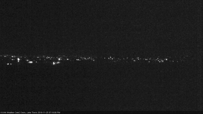 Lake Travis webcam, November 25, 2018 6:20 PM CT