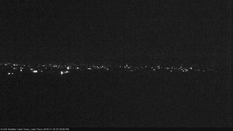 Lake Travis webcam, November 25, 2018 6:30 PM CT