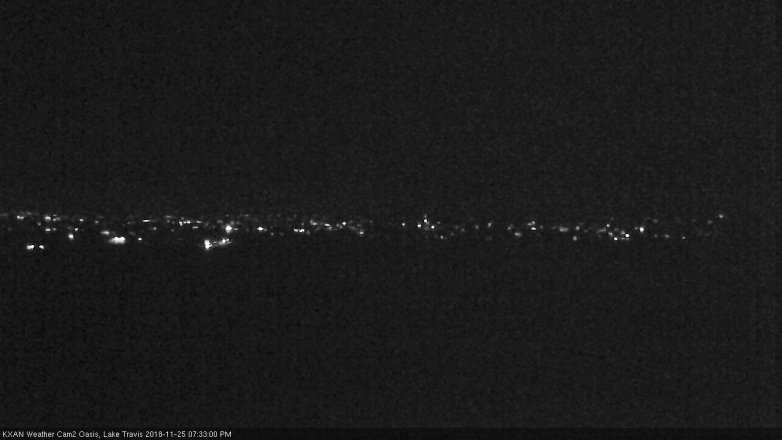 Lake Travis webcam, November 25, 2018 6:35 PM CT
