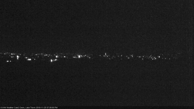 Lake Travis webcam, November 25, 2018 6:40 PM CT