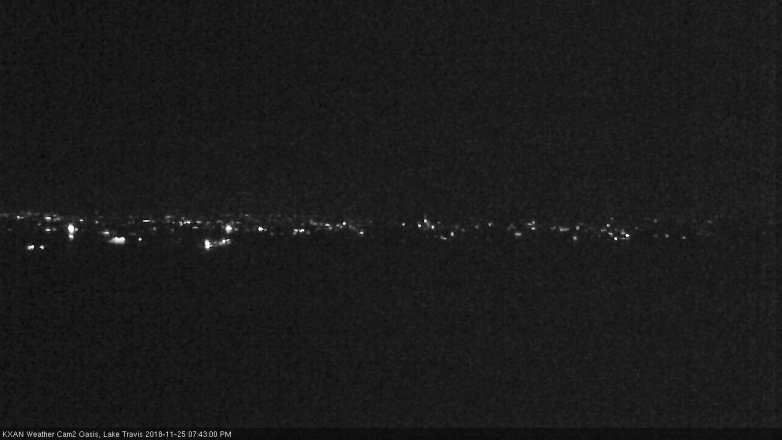 Lake Travis webcam, November 25, 2018 6:45 PM CT