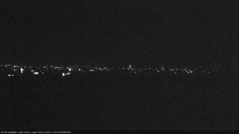 Lake Travis webcam, November 25, 2018 6:50 PM CT