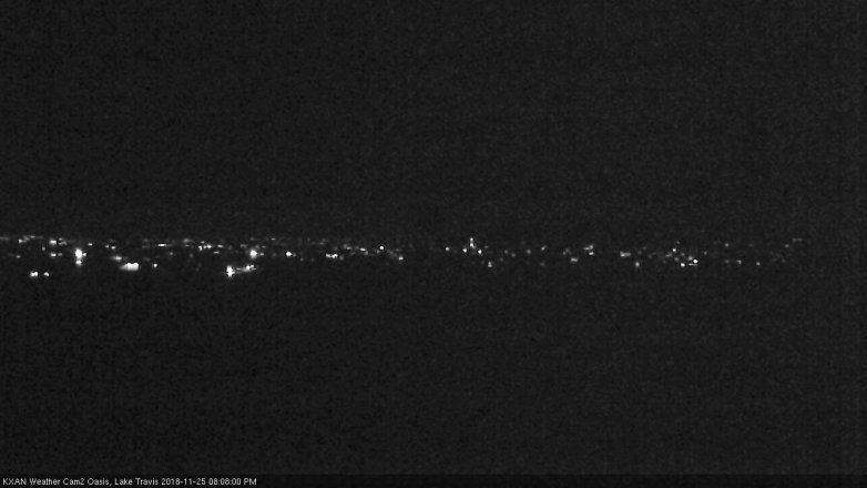 Lake Travis webcam, November 25, 2018 7:10 PM CT