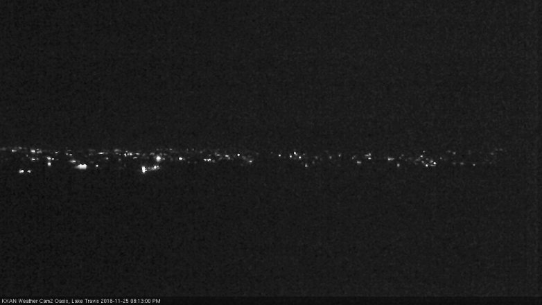 Lake Travis webcam, November 25, 2018 7:15 PM CT