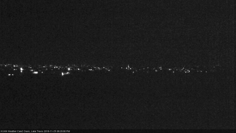 Lake Travis webcam, November 25, 2018 7:30 PM CT