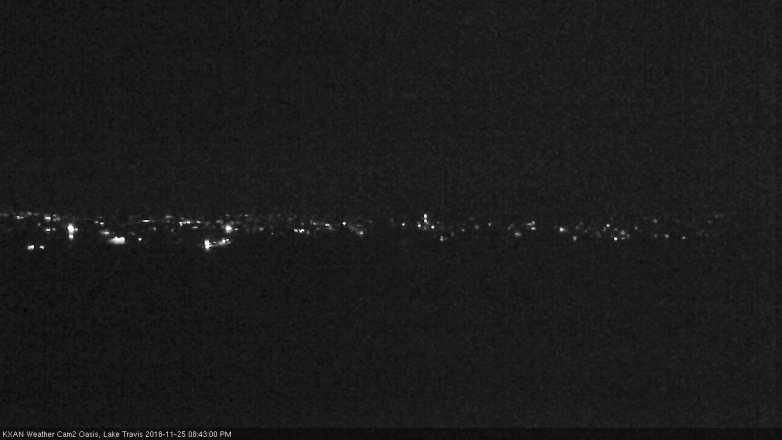 Lake Travis webcam, November 25, 2018 7:45 PM CT