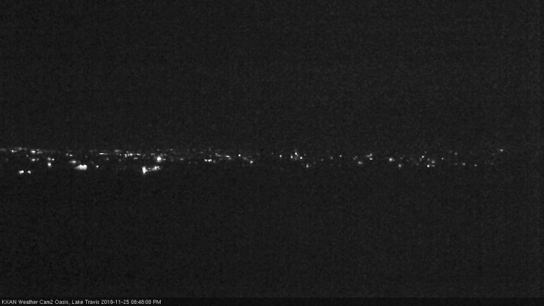 Lake Travis webcam, November 25, 2018 7:50 PM CT
