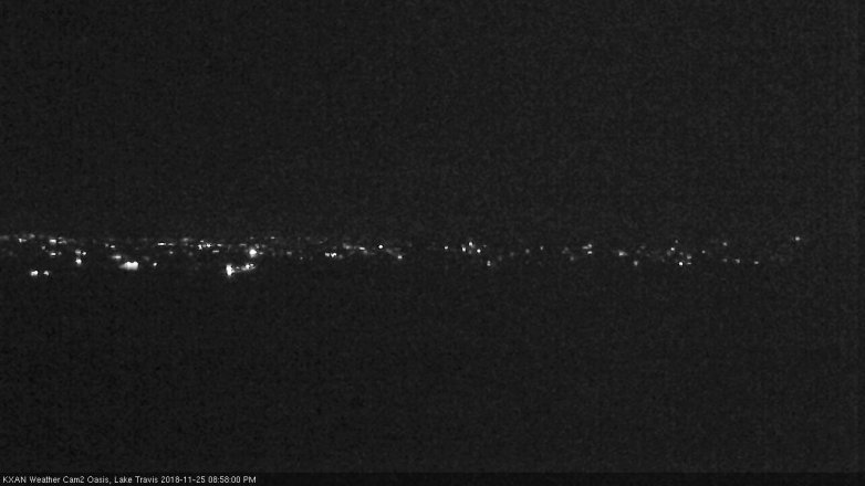 Lake Travis webcam, November 25, 2018 8:00 PM CT