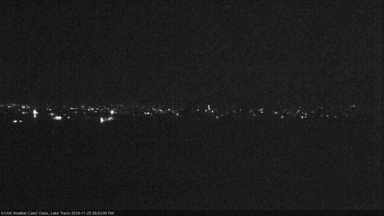Lake Travis webcam, November 25, 2018 8:05 PM CT