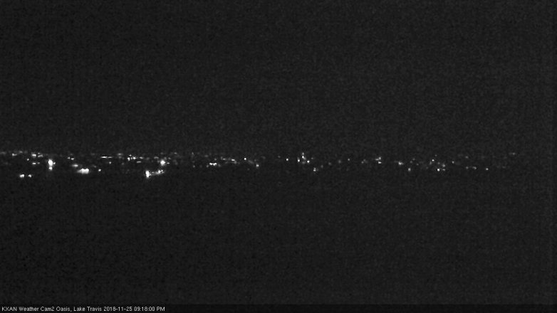 Lake Travis webcam, November 25, 2018 8:20 PM CT